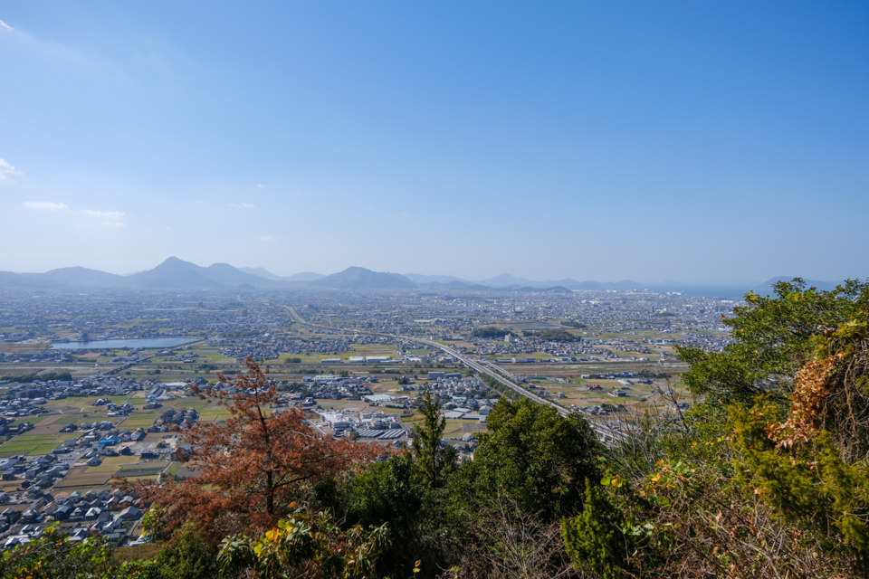 讃岐富士五合目あたりからの景色