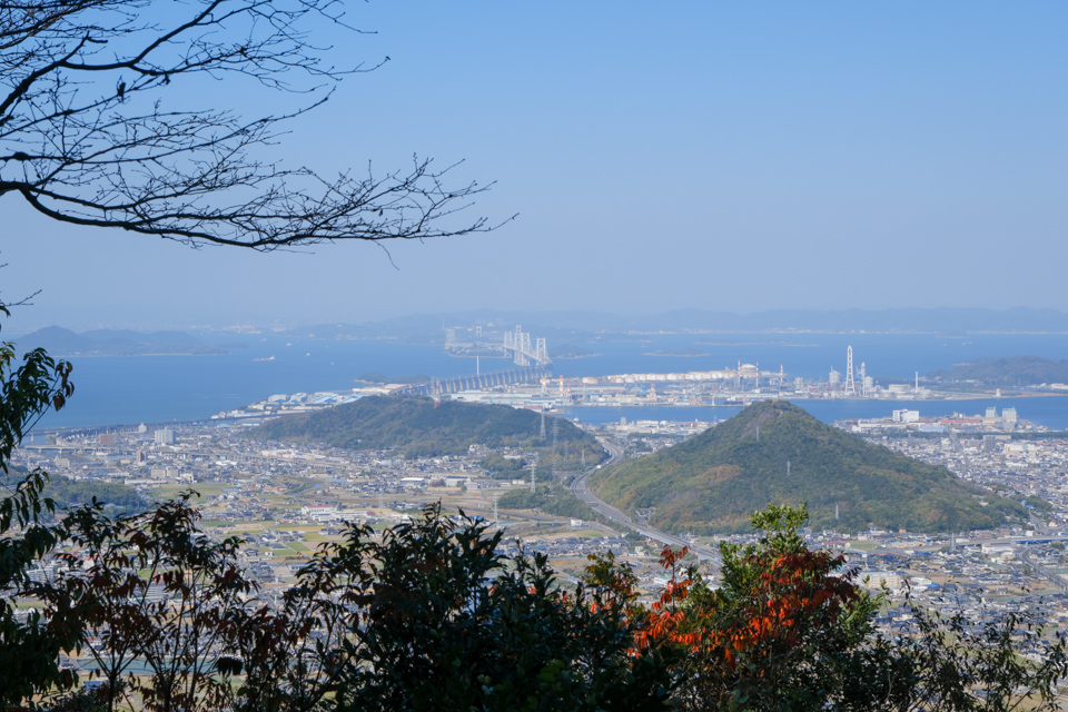 讃岐富士九合目あたりからの景色
