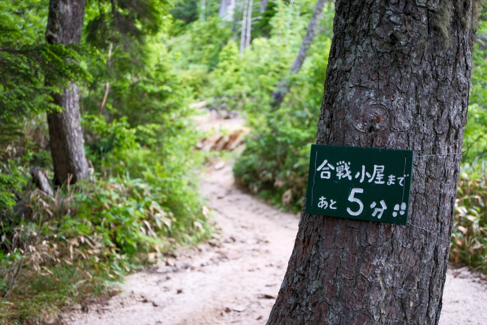 合戦小屋まであと5分